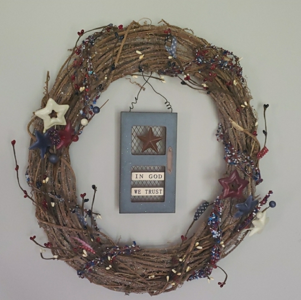🇺🇲Handcrafted Patriotic Wreath🇺🇸